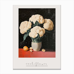 Abstract Cauliflower Art Deco Bouquet Print 3 Poster Canvas Print