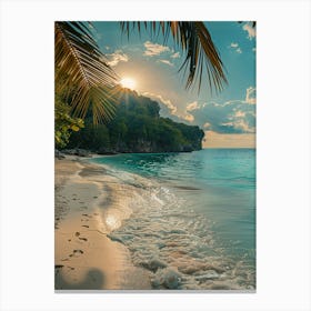 Sunset On The Beach 5 Canvas Print