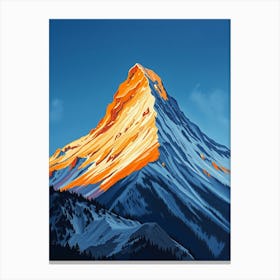 Switzerland Mountain Canvas Print