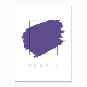 Purple Color Box Canvas Print