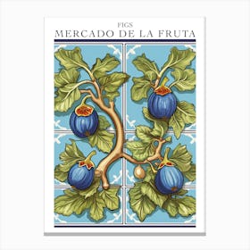 Mercado De La Fruta Figs Illustration 6 Poster Canvas Print