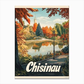 Aihrgdesign A Mid Century Modern Travel Poster For Chisinau 1 Canvas Print