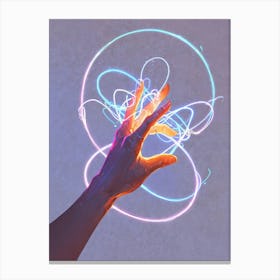 Hand Of Light Canvas Print