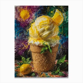 Lemon Ice Cream 2 Canvas Print