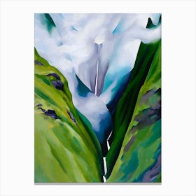 Georgia O'Keeffe - Waterfall, No.III Canvas Print