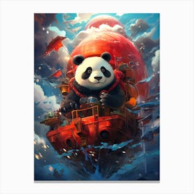 Panda Bear In The Sky Canvas Print