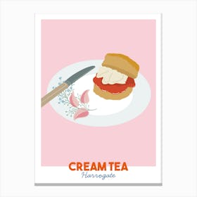 Cream Tea Harrogate Art Print Canvas Print