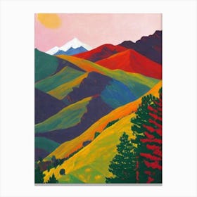 Gran Paradiso National Park 2 Italy Abstract Colourful Canvas Print
