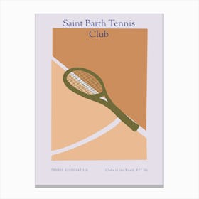 Racket Club Canvas Print