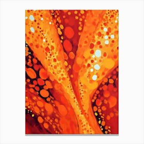 Abstract Orange Painting Canvas Print