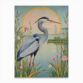 Blue Heron no2 Canvas Print