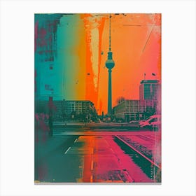 Berlin Polaroid Inspired 3 Canvas Print