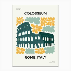 Travel Colosseum Rome Italy Abstract Gallery Canvas Print