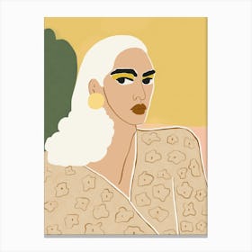 Illustration Of A Woman Canvas Print