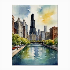 Chicago Skyline 1 Canvas Print