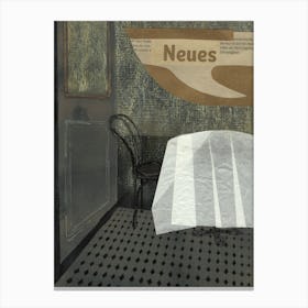 Restaurant table collage Canvas Print