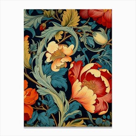 Wallpaper Floral Pattern 6 Canvas Print