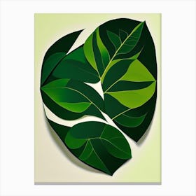 Sorrel Leaf Vibrant Inspired Canvas Print