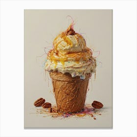 Ice Cream Cone 10 Canvas Print