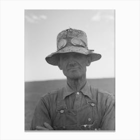 Untitled Photo, Possibly Related To Mormon Farmer Who Lives In Snowville, Utah And Who Farms In Oneida County, Canvas Print