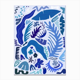 Blue Garden Canvas Print
