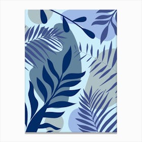 Blue Foliage Canvas Print