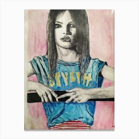 Style Girl Canvas Print