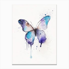 Butterfly Symbol 1 Minimal Watercolour Canvas Print
