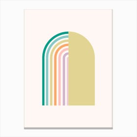 Candy Rainbow Pastels Canvas Print