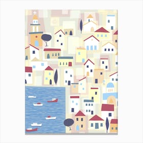 Halki Greece Townscape Canvas Print