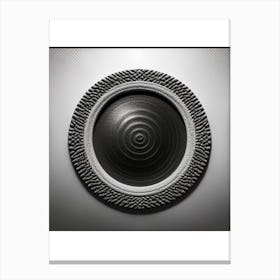 Black And White Textured Art 1 Canvas Print