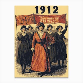 Aihrgdesign A Vintage Political Poster Depicting A 1912 Suffr 9ed0dd55 F2e9 4541 A274 65e33a8016bf 0 Canvas Print