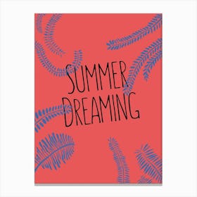 Summer Dreaming Red Canvas Print
