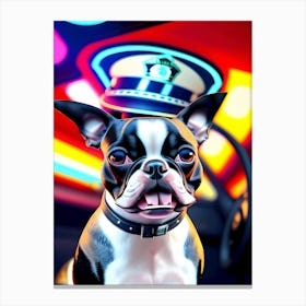 Boston Terrier-Reimagined 96 Canvas Print