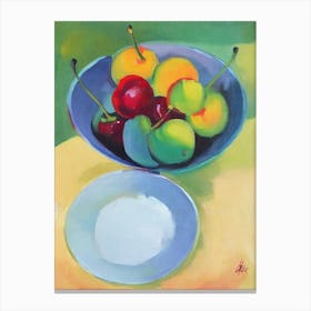 Surinam Cherry Bowl Of fruit Canvas Print