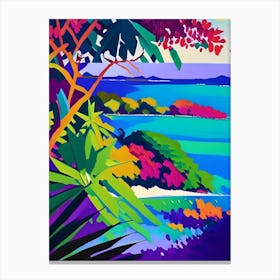 Malapascua Island Philippines Colourful Painting Tropical Destination Canvas Print