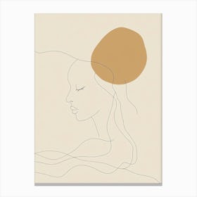 Woman'S Head 2 Canvas Print