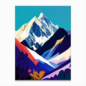 Mount Cook National Park New Zealand Pop Matisse Canvas Print