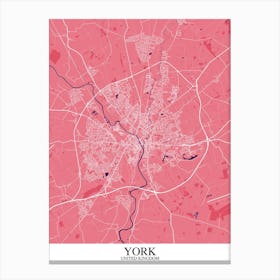 York Pink Purple Canvas Print