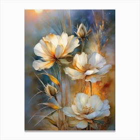 White Flowers 4 Canvas Print