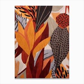Fall Botanicals Heliconia Canvas Print