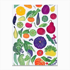 Hubbard Squash Marker vegetable Canvas Print