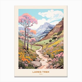Lares Trek Peru Hike Poster Canvas Print