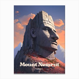 Mount Nemrut Turkey History Travel Art Canvas Print