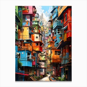 "Skyline Symphony: Hong Kong's Urban Pulse" Canvas Print