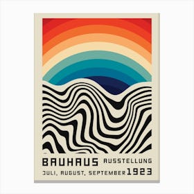 Bauhaus Rainbow Canvas Print