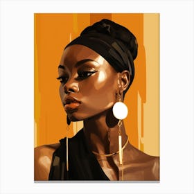 African Woman Portrait 7 Canvas Print