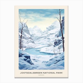 Jostedalsbreen National Park Norway 4 Poster Canvas Print