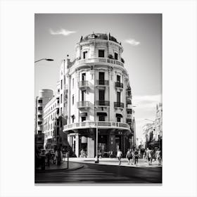 Valencia, Spain, Black And White Analogue Photography 4 Canvas Print