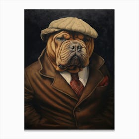 Gangster Dog Chinese Shar Pei 2 Canvas Print